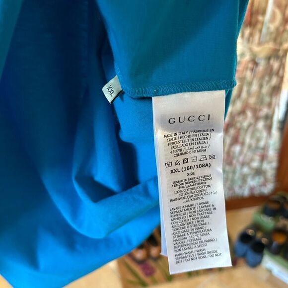 Men's Gucci logo print 1921 soft cotton T-shirt, size XXL made in Italy - Picture 6 of 7